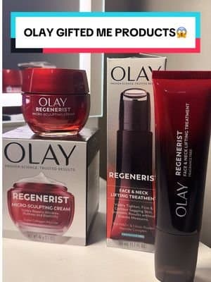 Trying the @Olay Skin Care Face & Neck Lifting Treatment with its built-in cooling roller. ❤️💁🏼♀️ #giftedbyOlay #olay #chimeable #nyccontentcreator #microcreator