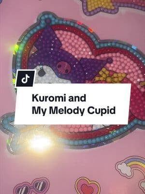Kuromi and My Melody Cupid #tiktokmademebuyit #sanrio #springdeals #hellokittystickers #crystalart