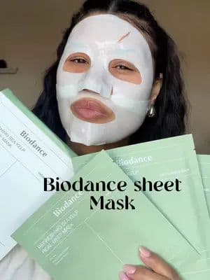 First impression on Biodance Sheet Mask, Korean skincare though 👏🏽 use code REEVABEAUTY7 on @YesStyle #yesstyle #yesstyleinfluencers #yesstylereview #biodance #koreanskincare @Biodance Store US