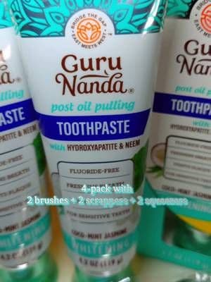 Non-flouride toothpaste #TikTokCreatorSearchInsightsIncentive #tiktokshopcreatorpicks #tiktokshopholidayhaul #gurunandaproducts #TTSWEST