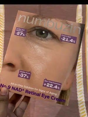 Tackle aging at every stage with the all-in-one powerhouse: the numbuzin No.9 NAD+ Retinal Volumetox Eye Cream! 💜 Wheth