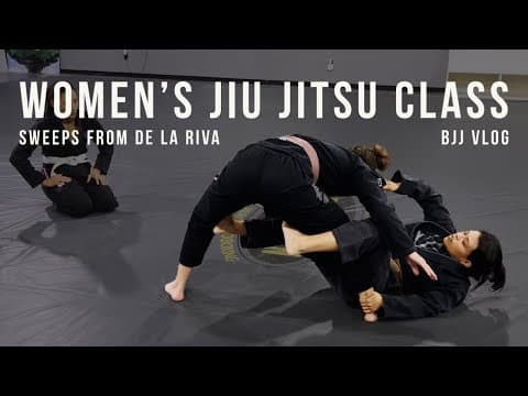 Teaching Women's Jiu Jitsu Class | De la Riva Guard | Off balance & Sweep | Competition Highlight