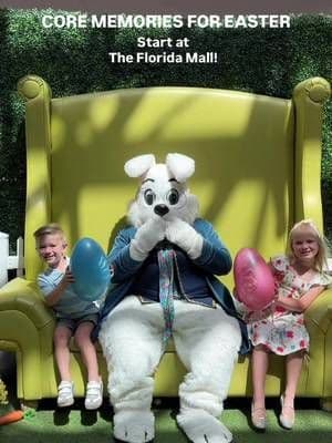 Making core memories every Easter at @shopfloridamall! π° Our family loves meeting the easter bunny in his garden, and as a mom I love looking back at our photos throughout the years!! The Easter bunny is at The Florida Mall daily until Easter so donβt miss out!!! #ShopAtSimon #Sponsored #orlandoshopping #orlandoinfluencer #orlandomoms