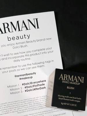 AD Thank you so much to @Armani beauty and @Lorealistar I am so excited to try the BRAND NEW DOLCI BLUSH 🖤🩷 #AD #armanibeauty #dolciblush #makeup #lorealistaruk