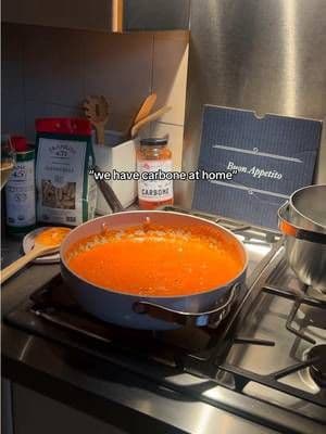 Spicy vodka cavatelli, with @CarboneFineFood spicy vodka sauce, added onion, garlic, cream and chili flakes (i like it extra spicy), made it all on my non toxic @Caraway Home pans, you can get 10% off on their websit with code LHR! #friendsofcaraway #frankies457 #carbonenyc #spicyvodkapasta
