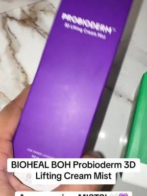 BIOHEAL BOH Probioderm 3D Lifting Cream Mist gives you the convenience of a face mist with a creamy, moisturizing formula. Perfect when skin is begging for a refresh. ✨ #BIOHEALBOH #CreamMist #KoreanSkincare #SkincareRoutine #TikTokShop
