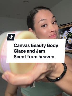 This is my first time trying Canvas beauties body glaze and the smell is wonderful. They have so many different sense and the glaze feel so good! ##bodyglaze##canvasbeauty##bodycare##moisturizer##Inverted##springtok ##tiktokshopspringglowup##shopwomenowned ##creatorboostcamp ##tiktokshopcreatorpicks##spotlightfinds